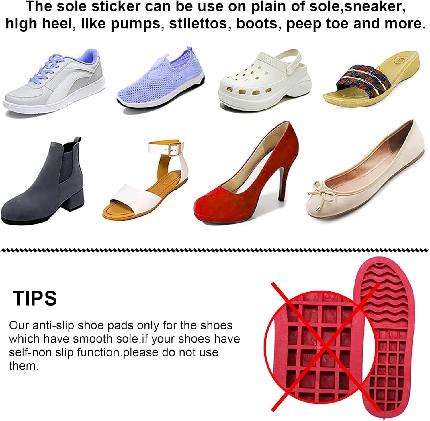 Durable Anti-Slip Shoe Sole Protectors – Clear PEVA Covers for Sneakers & Heels