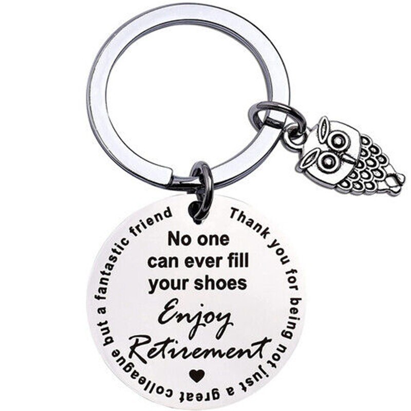 Keychain Stainless Steel Pendant Decoration Encouraging Words Gift Bags Pendants