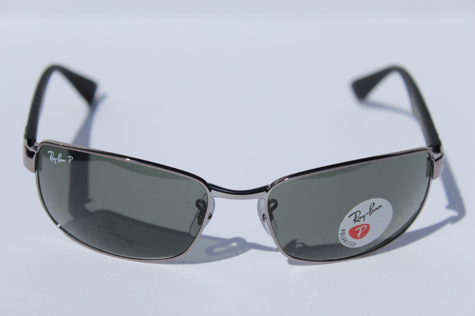 RAY-BAN RB3478 POLARIZED Sunglasses Gunmetal/G-15 Gray Green 004/58 NEW