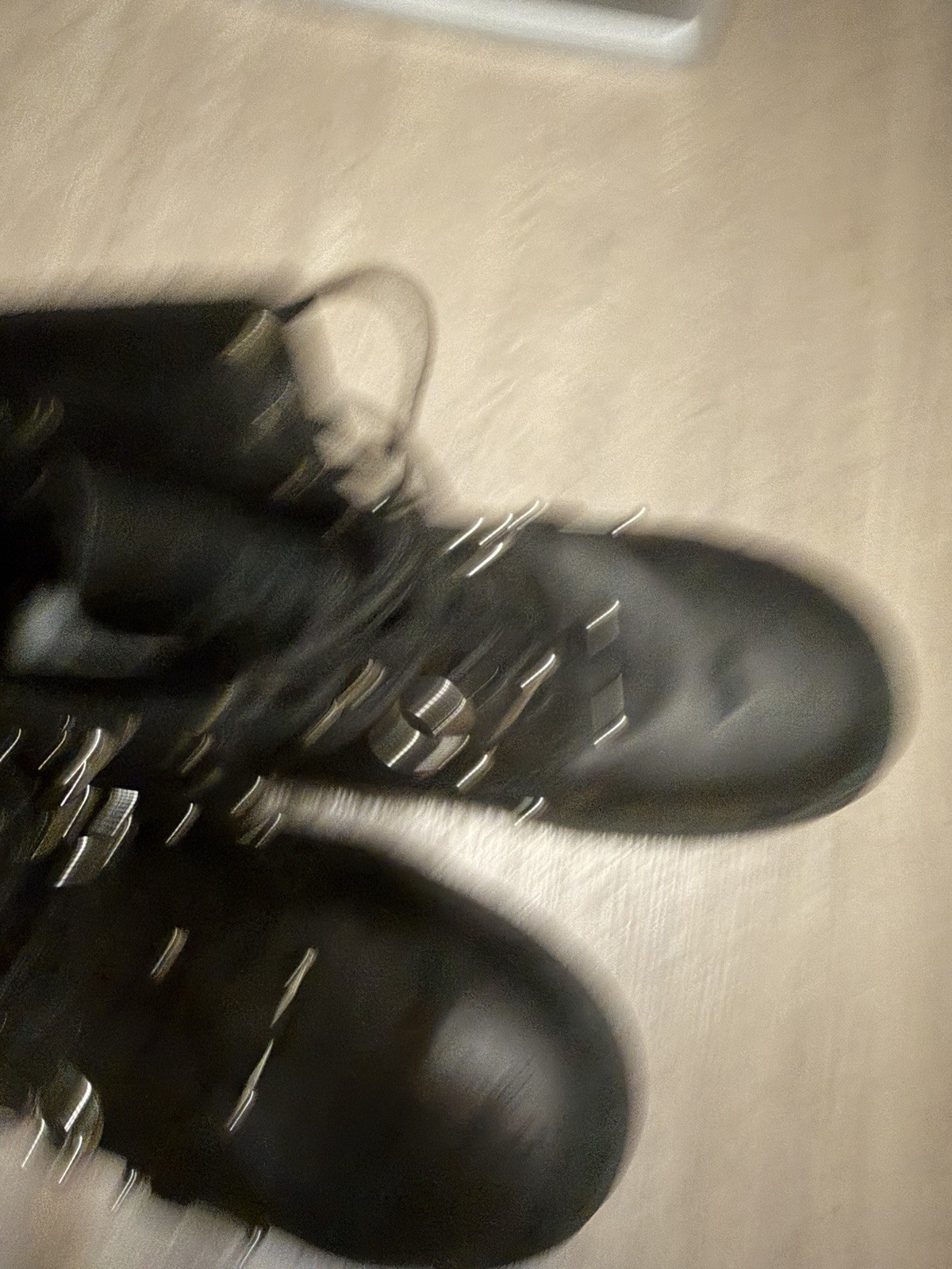 Balenciaga Men’s Black Leather Studded Strike Combat Ankle Boots Lace Up 12