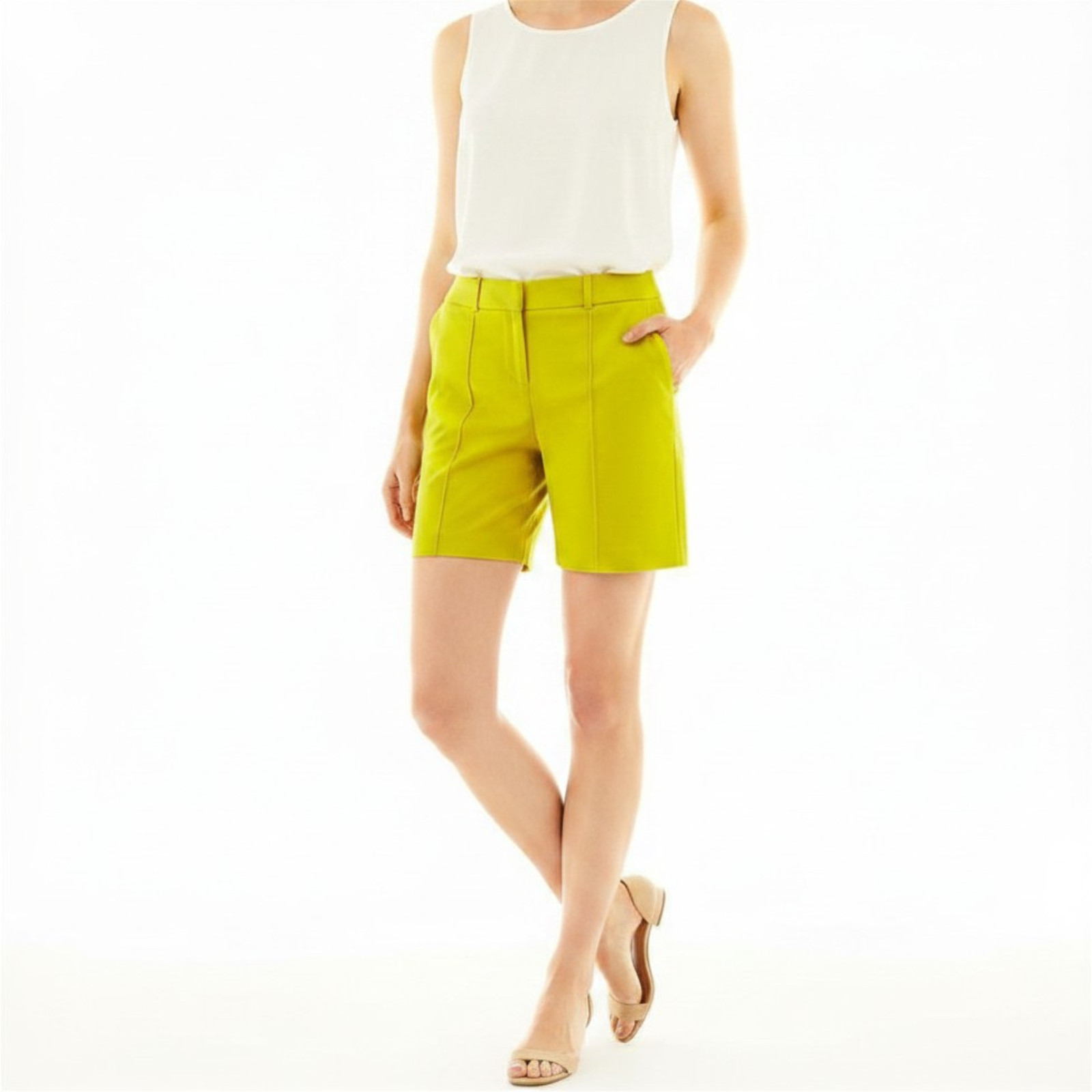 Worthington Polynesia Citronelle Shorts Sizes 6, 8, 14, 18 New MSRP $38.00