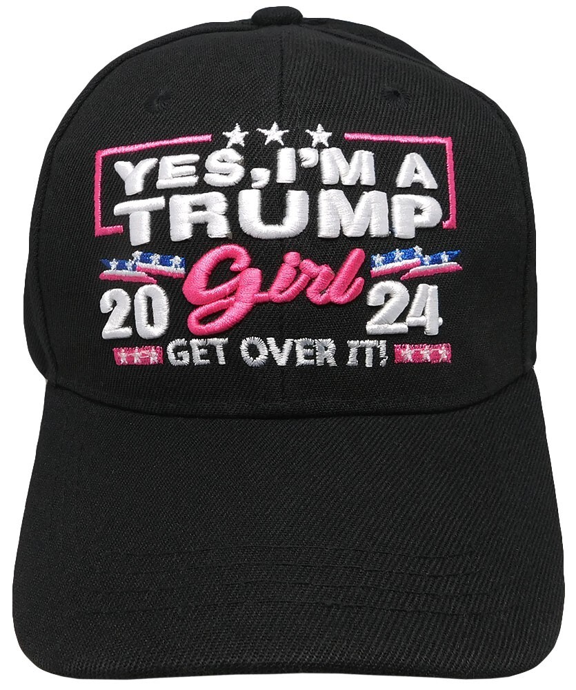 TRUMP Hat YES, I’M a TRUMP 2024 2028 Girl Trump Strapback HAT CAP