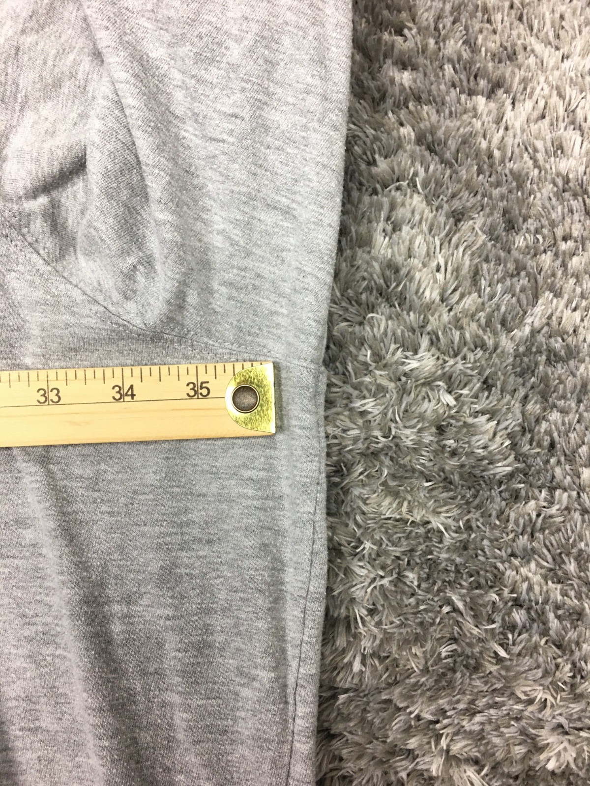 King Size Shirt Mens Size 7XL Big Gray Long Sleeve Cotton