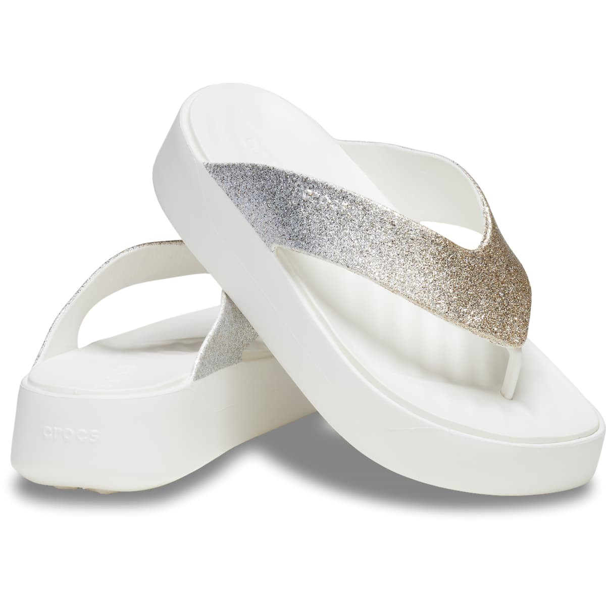 Crocs Women’s Getaway Chunky Glitter Flip Flop Platform Sandals