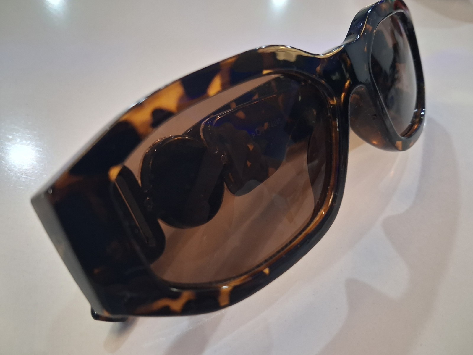Women’s Tortoise Shell Rectangle Sunglasses Brown Tinted Lenses UV400 POP P4245