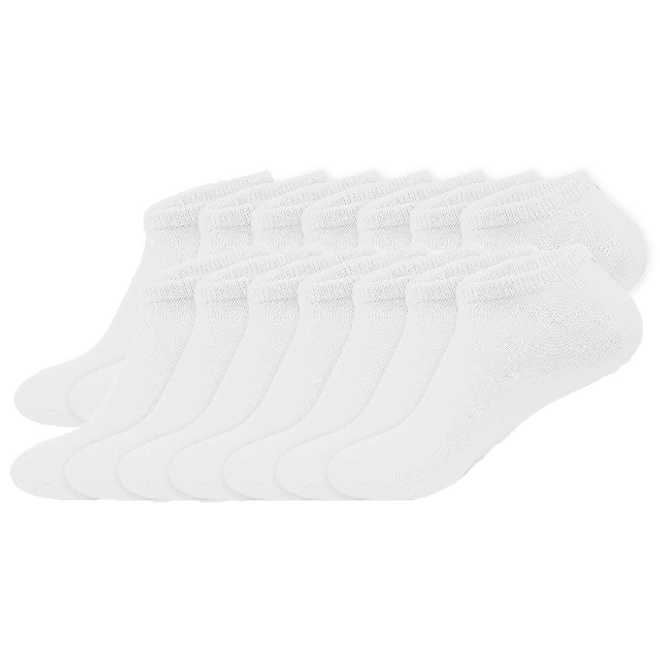 3-12 Pairs Unisex Black Ankle Quarter Socks Cotton Sports Athletic Low Cut Socks