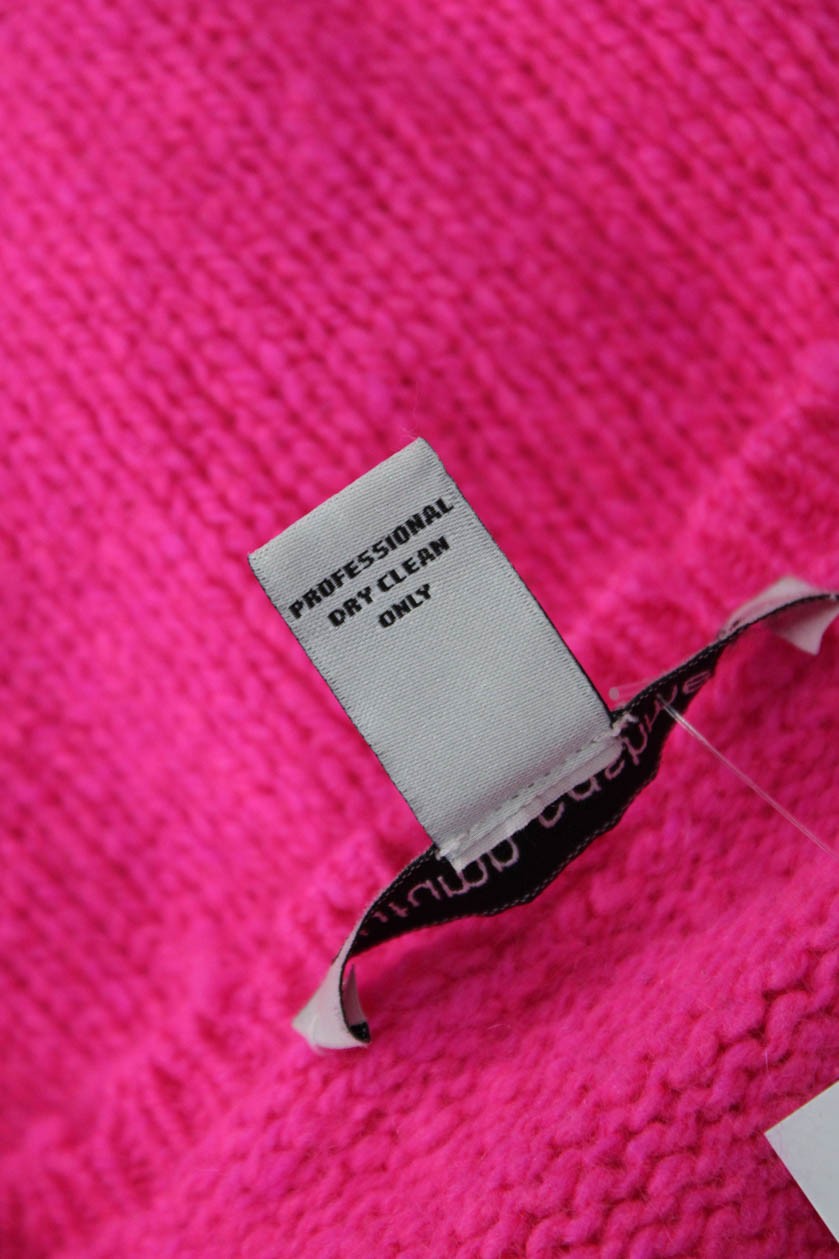 Autumn Cashmere Unisex Pullover Sweater Pink Crew Neck 100% Cashmere Size S