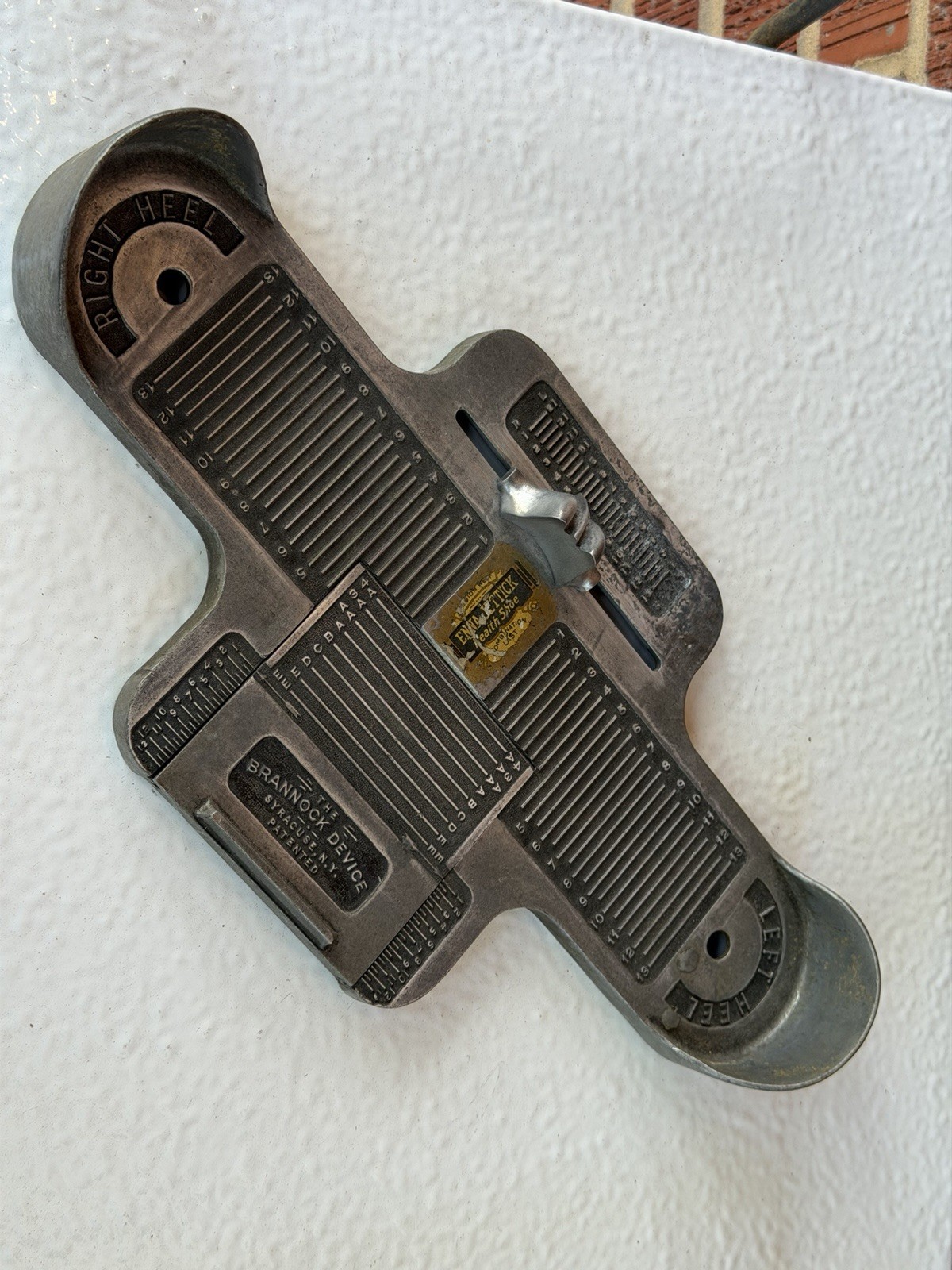 Brannock Men’s Foot Measuring Device Vintage Shoe store Syracuse NY