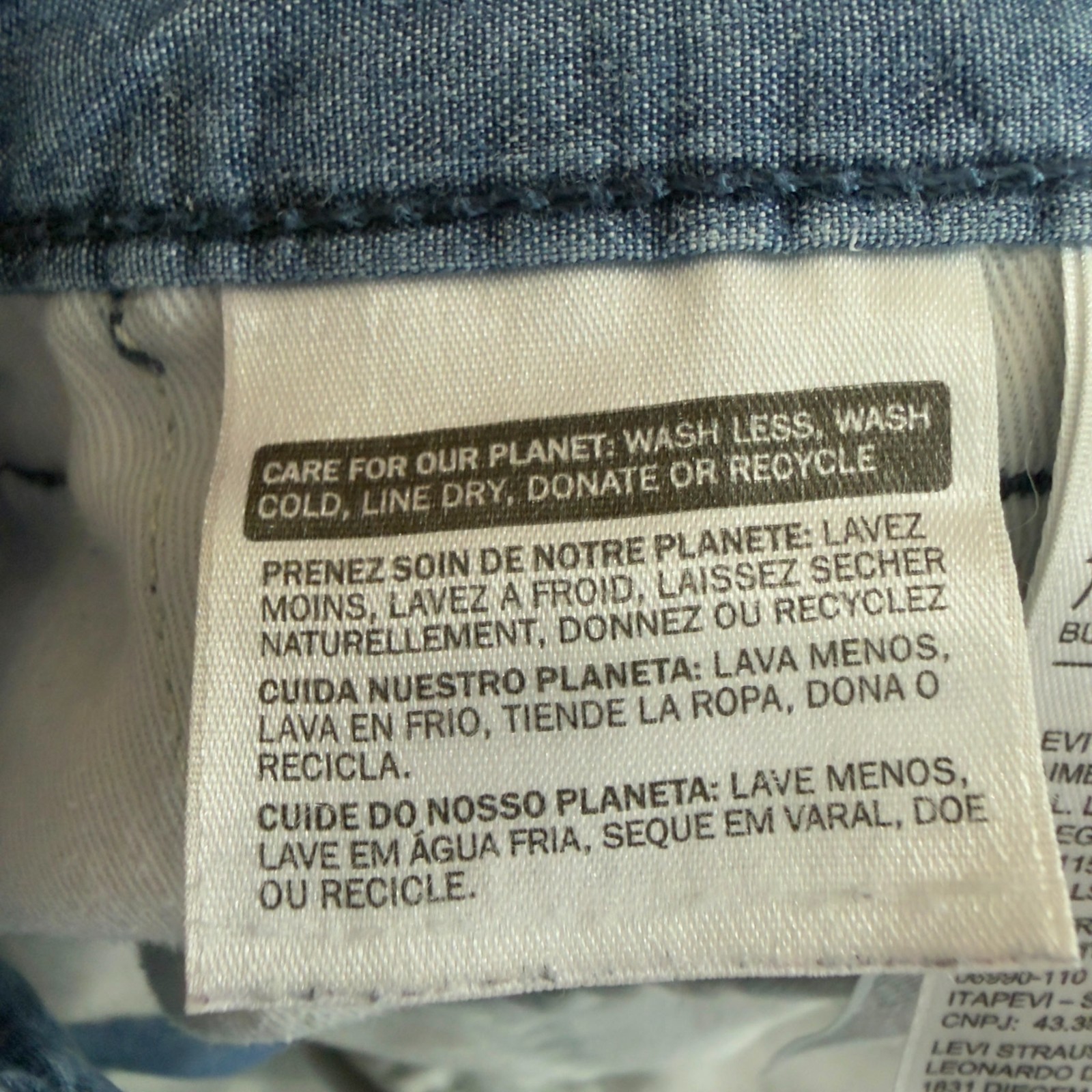 Levi’s Chino Light Wash Shorts Mens 30 Zipper fly