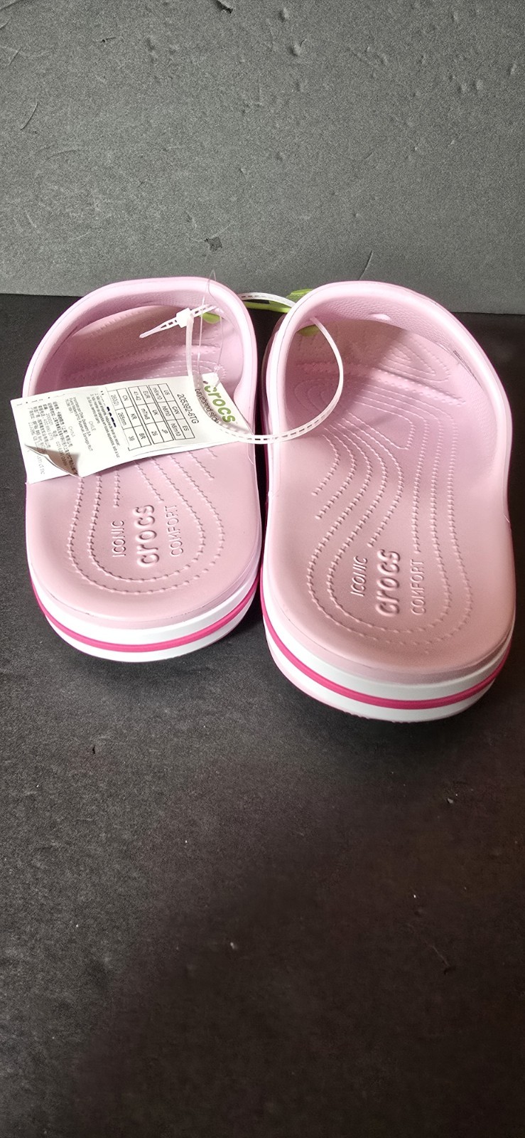 Bayaband Pink Croc Slides, Mens 8, Women’s 10, NWT