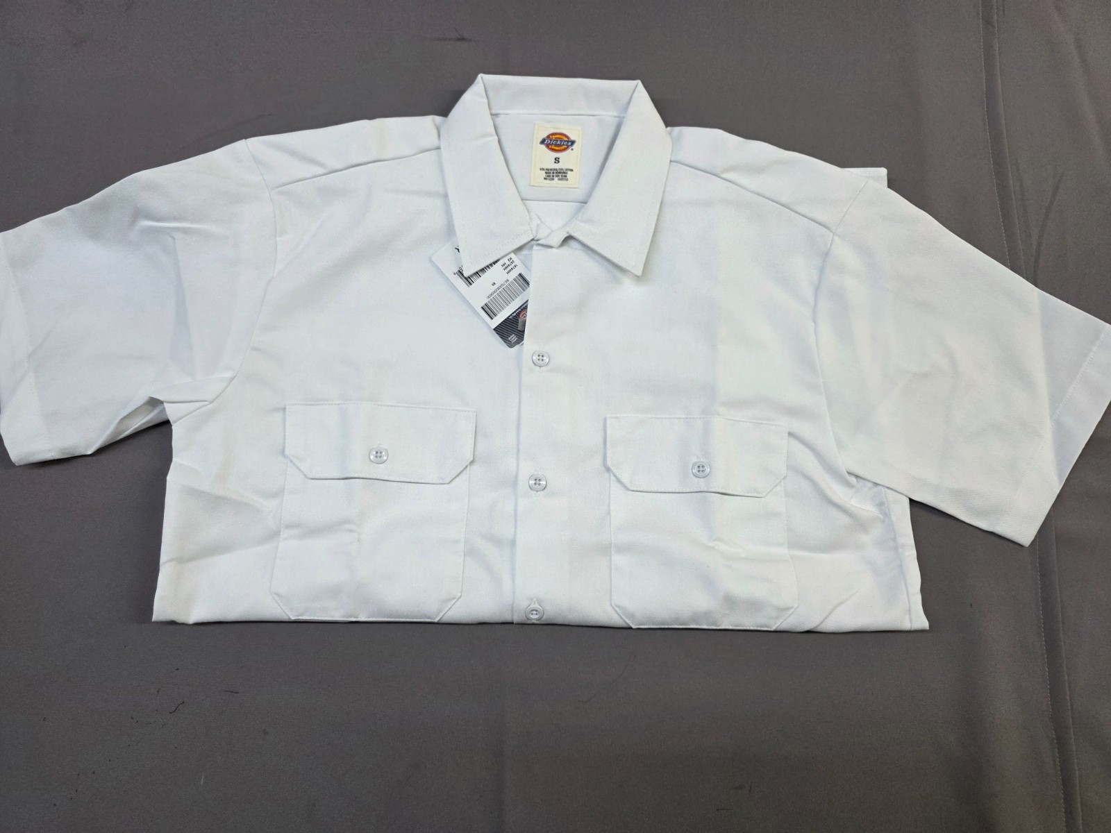 Dickies Men’s Short Sleeve Durable Twill Button Down Work Shirt