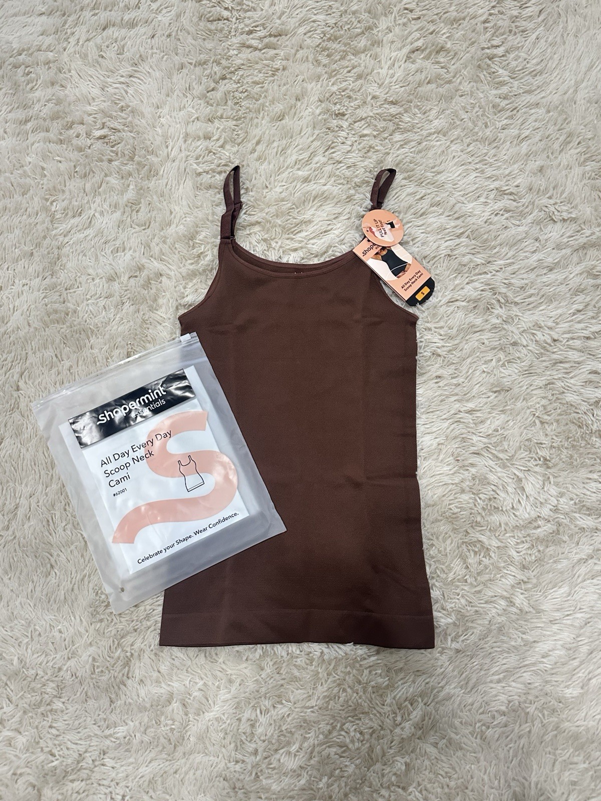 Shapermint Women’s Brown Size Small/Medium Camisole Tank Compression Stretxh