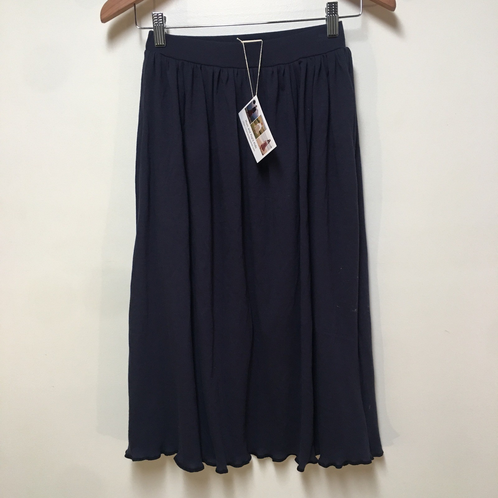 Skirt Girls 10/12 Maxi Navy Blue 100% Cotton Jersey Mom and Pop’s Kids Straight