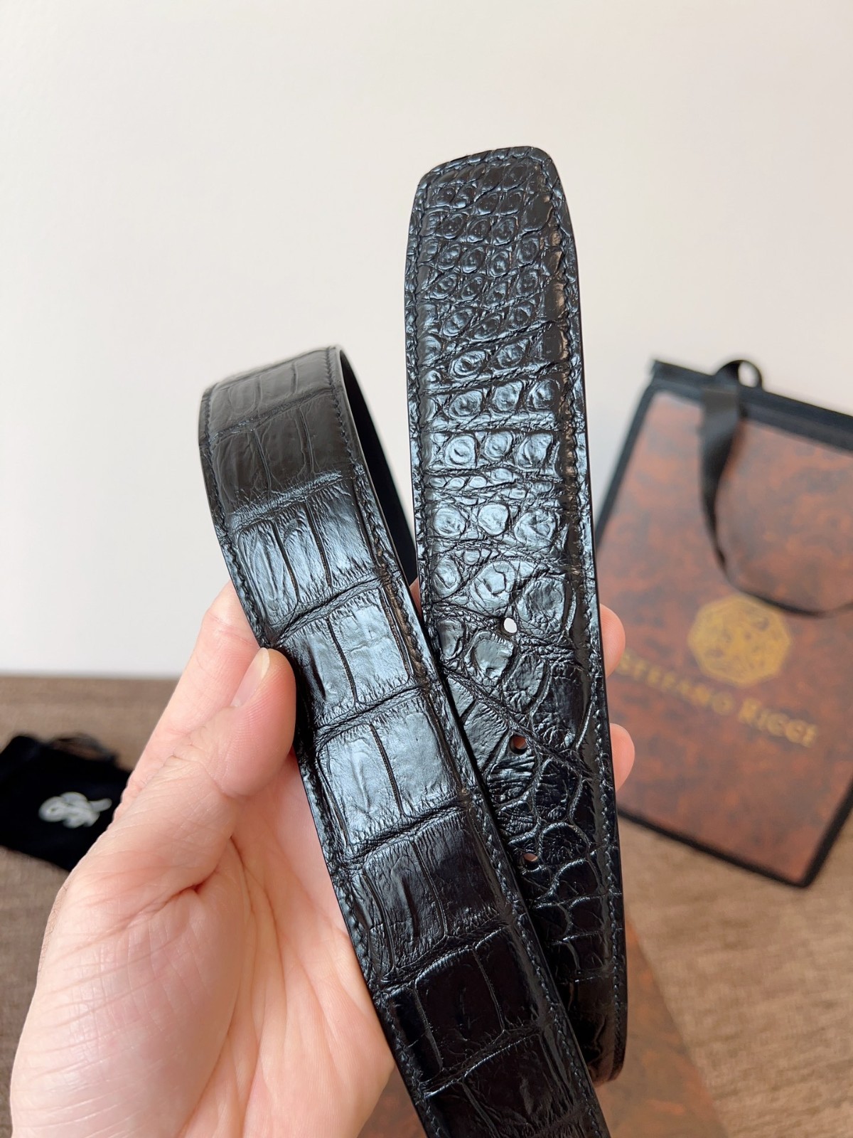 Authentic Stefano Ricci belt width 3.8cm/1.5inch
