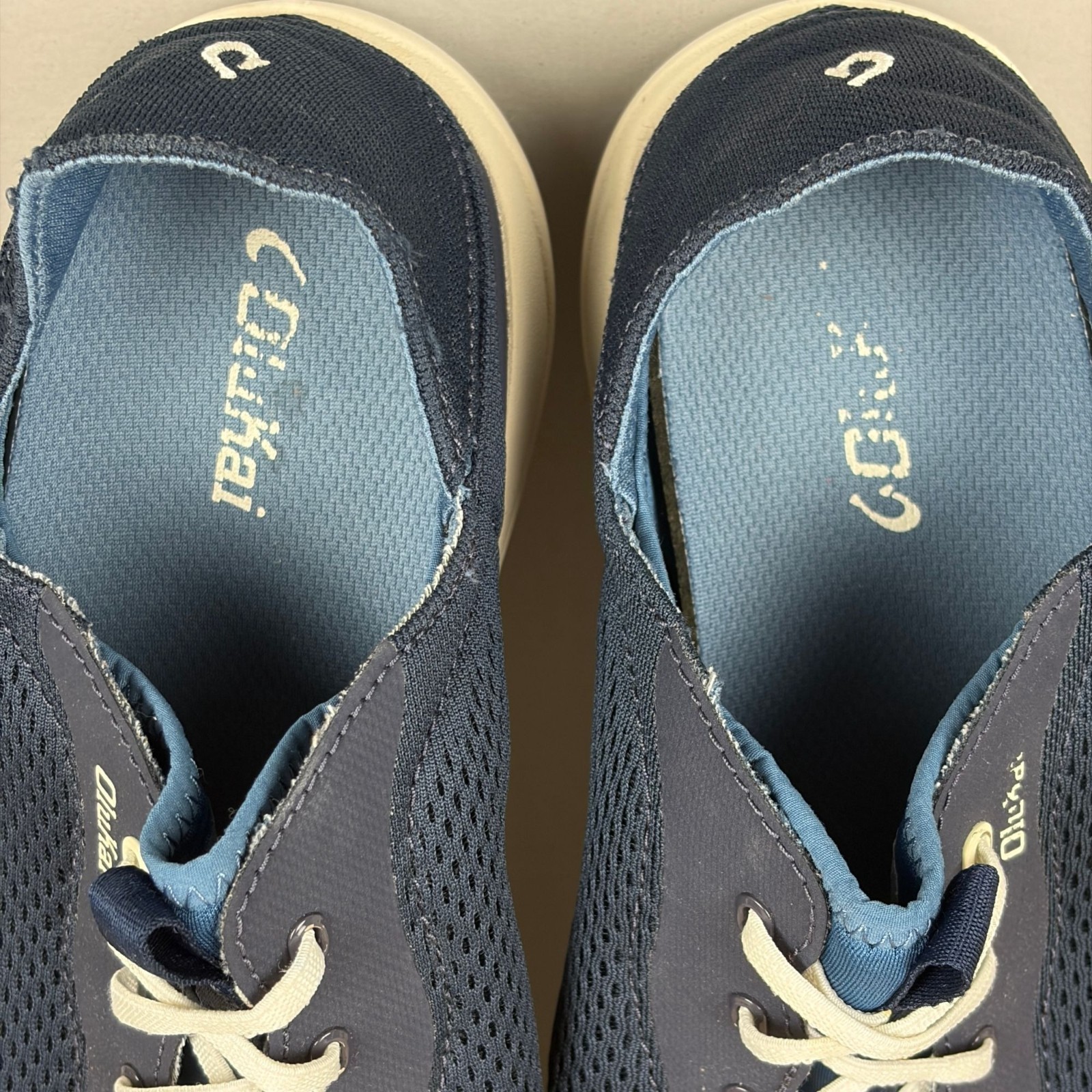 Olukai Moku Pae Casual Shoes Mens 9.5 Blue Slip On Comfort Loafer Mesh