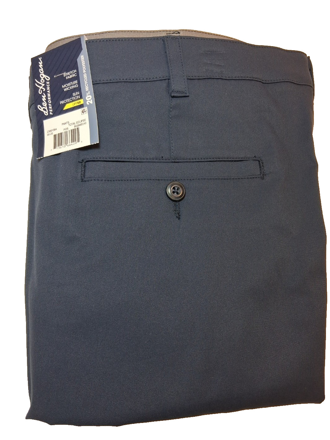 Ben Hogan Mens Performance Pants Stretch Fabric Size 32×32 Navy Blue New