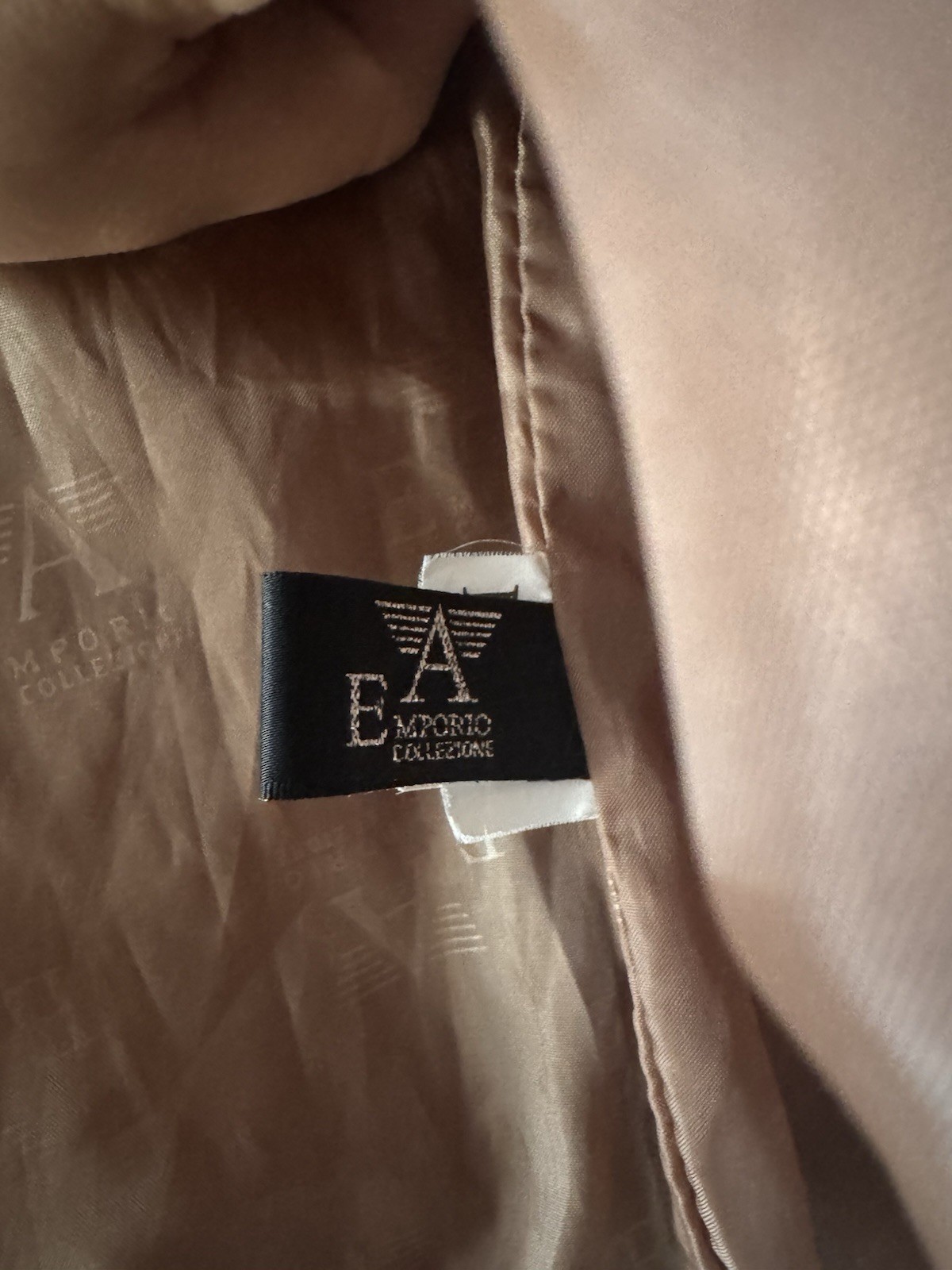 Authentic Armani Emporio Collezione Men’s Brown Suede Zip Bomber Jacket L Italy