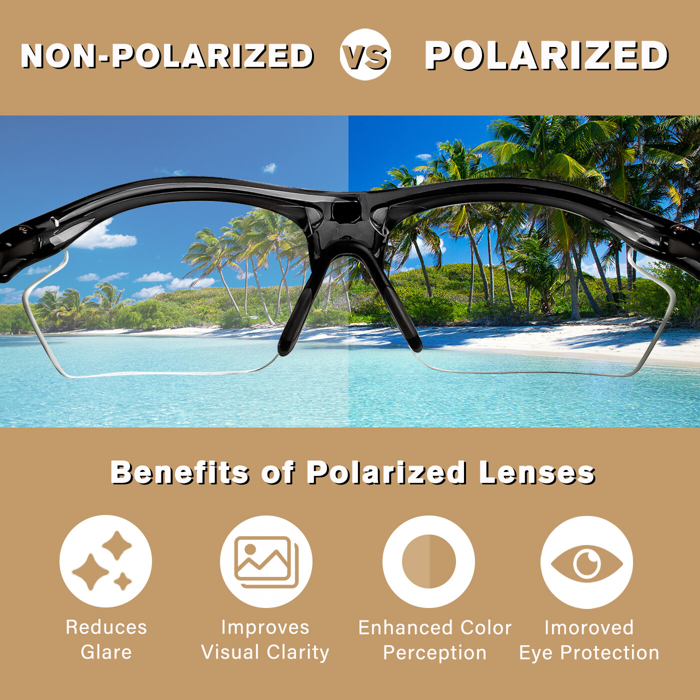 Anti-Scratch Polarized Replacement Lenses for Oakley Clifden OO9440 56mm Frame