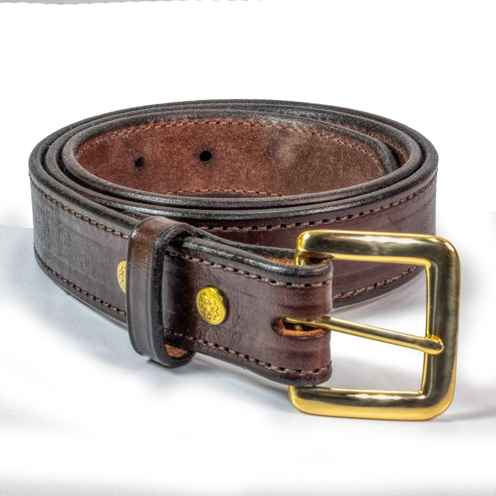 Amish Handcrafted Leather Belt, Beautiful, Timeless, Strong, 1 1/4 in wide