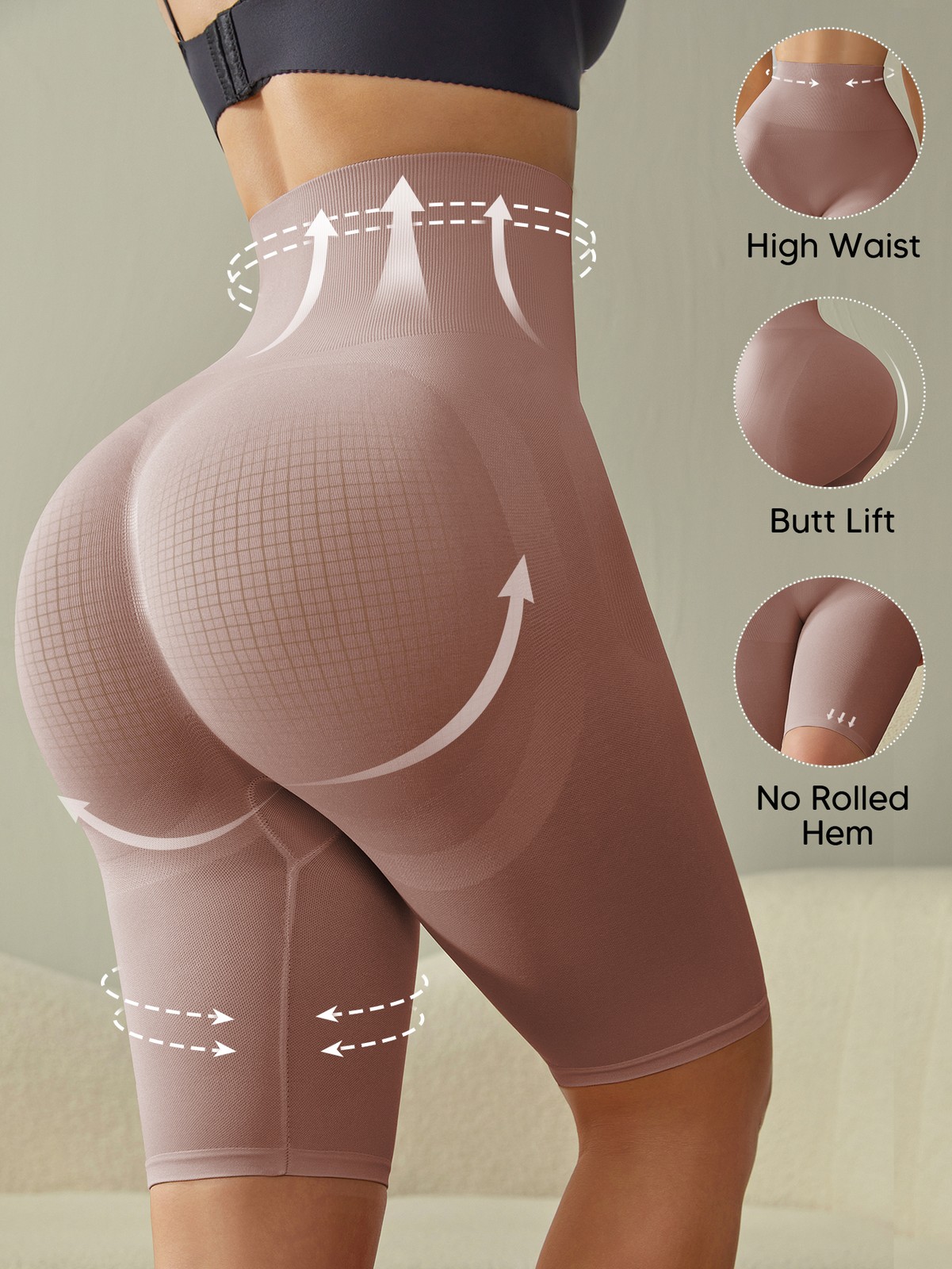 Fajas Women’s High Waist Shapewear Short Tummy Control Body Shaper Girdle Pants
