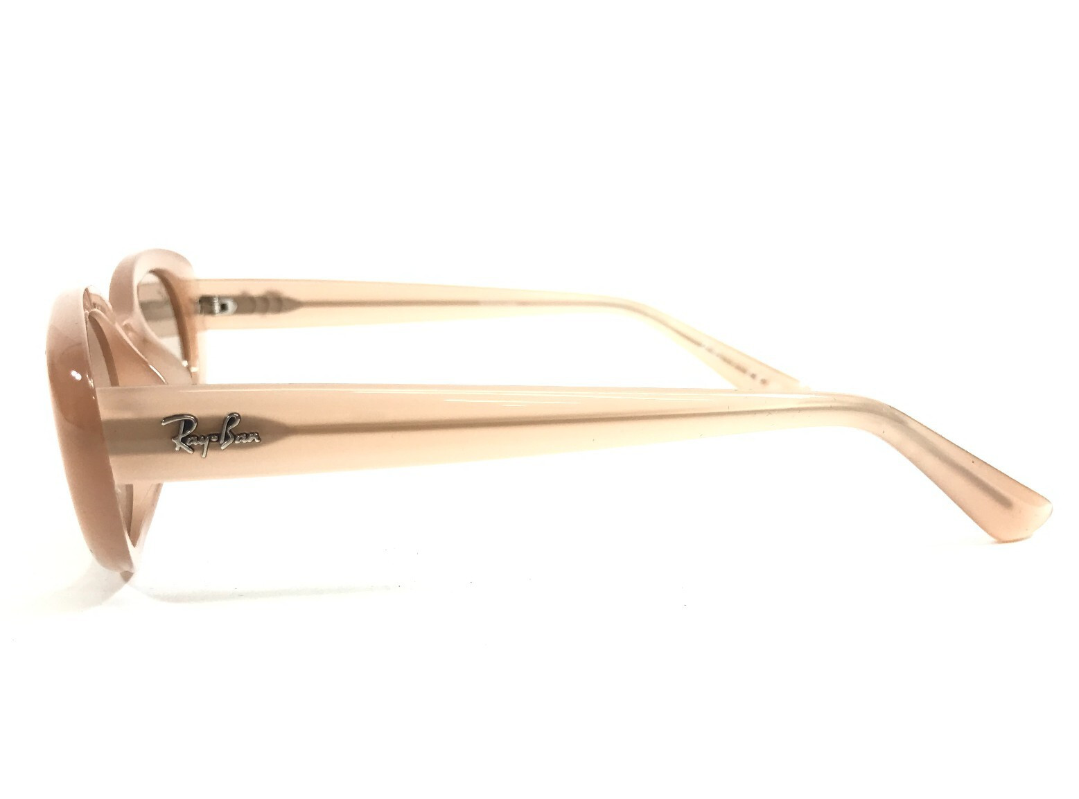 Ray-Ban Sunglasses RB4441D 678793 Opal Beige Oval Frames with Light Brown Lenses