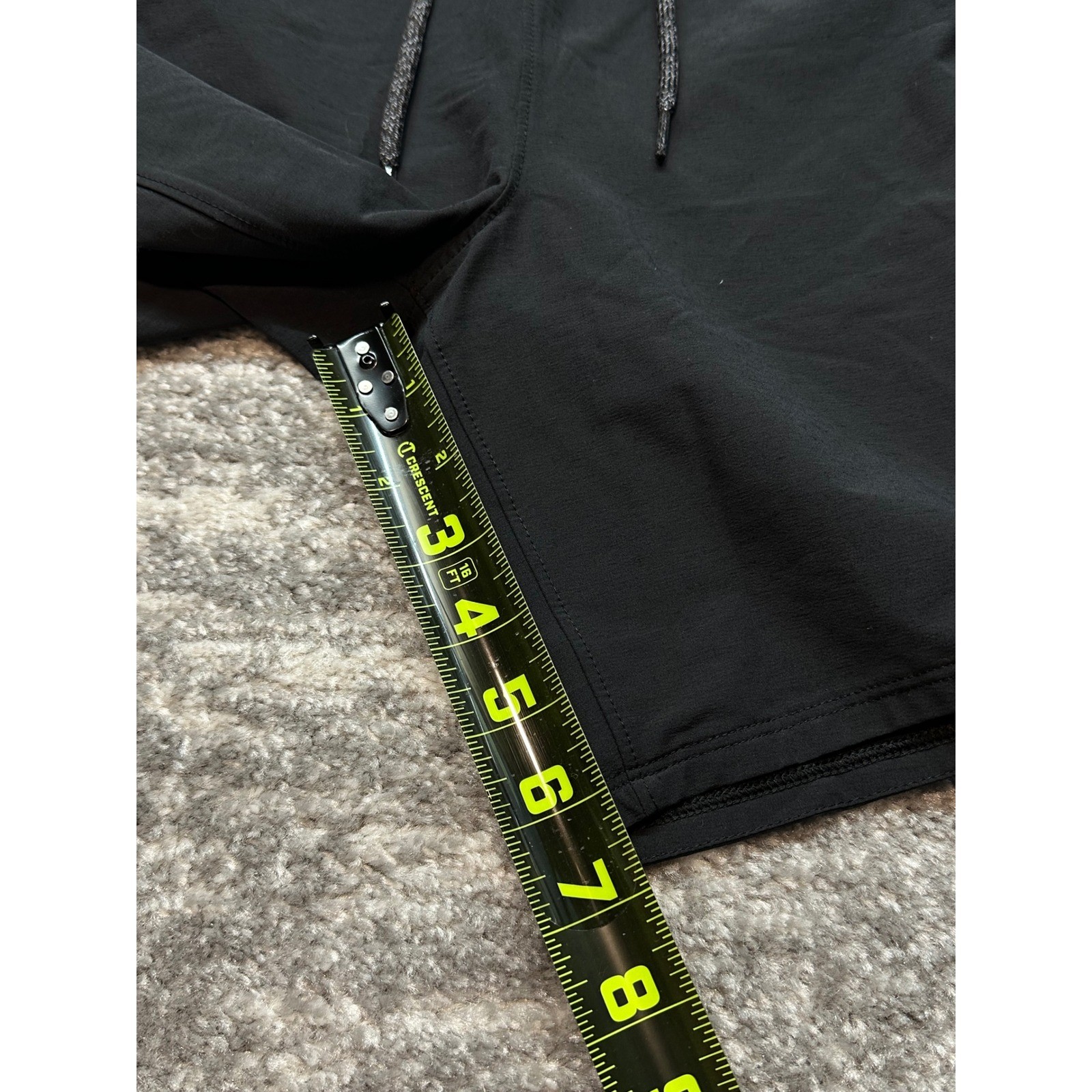 Allbirds Natural Run Short Men XXL Black Merino Wool Blend Drawstring Athletic