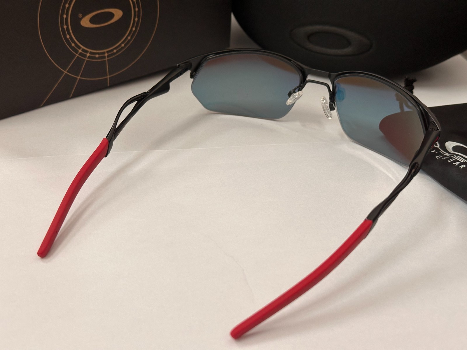 Oakley WIRE TAP 2.0 OO4145 Black/Red Sunglasses Glasses Sports Outdoor PRIZM