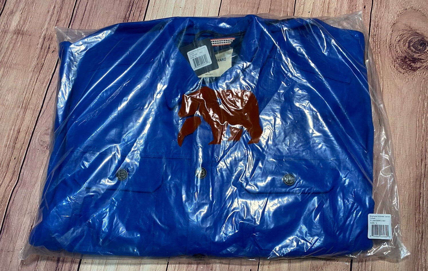 The Normal Brand-Men’s Brightside Flannel Jacket. Color: Cobalt Size Large *New*