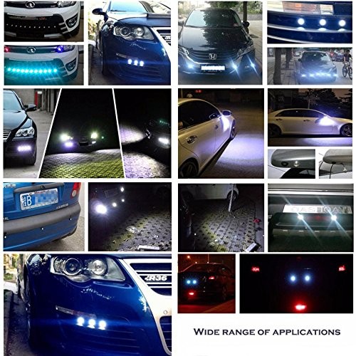 10Pcs 18mm 12V Red Eagle Eye LED Car Fog DRL Daytime Running Light Backup Revers