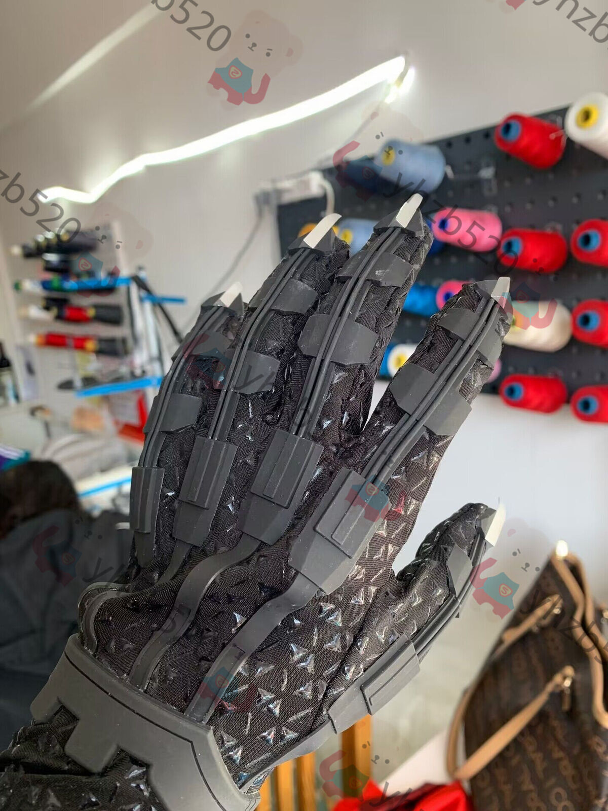 Black Panther 1 Pair Gloves & Claws T’Challa Cosplay Props Costume Accessory Cos