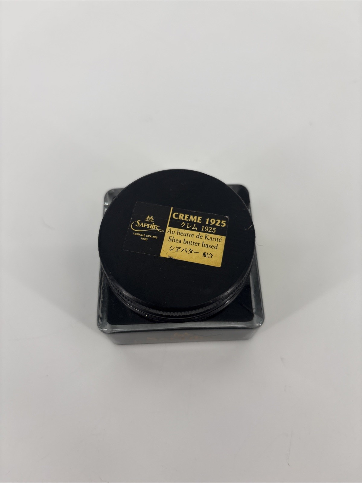 Saphir Gold Medaille D’or Creme 1925 BLACK 01 Beeswax & Shea Butter Shoe Polish