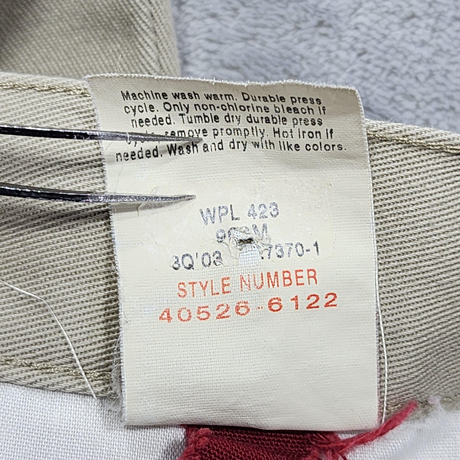 Dockers Pants Mens 36×34 Beige Regular Fit Flat Front Chino Straight Khakis
