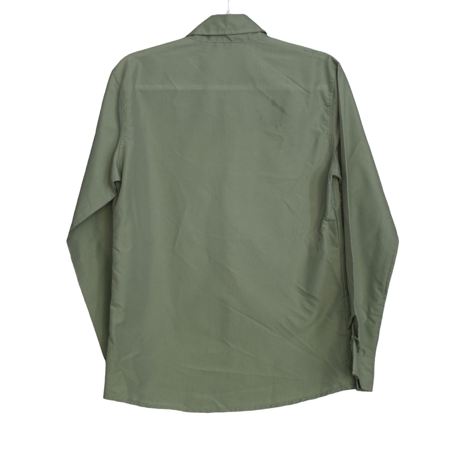 BYC Homme Size S Mens Green Long Sleeve Button-Up Shirt