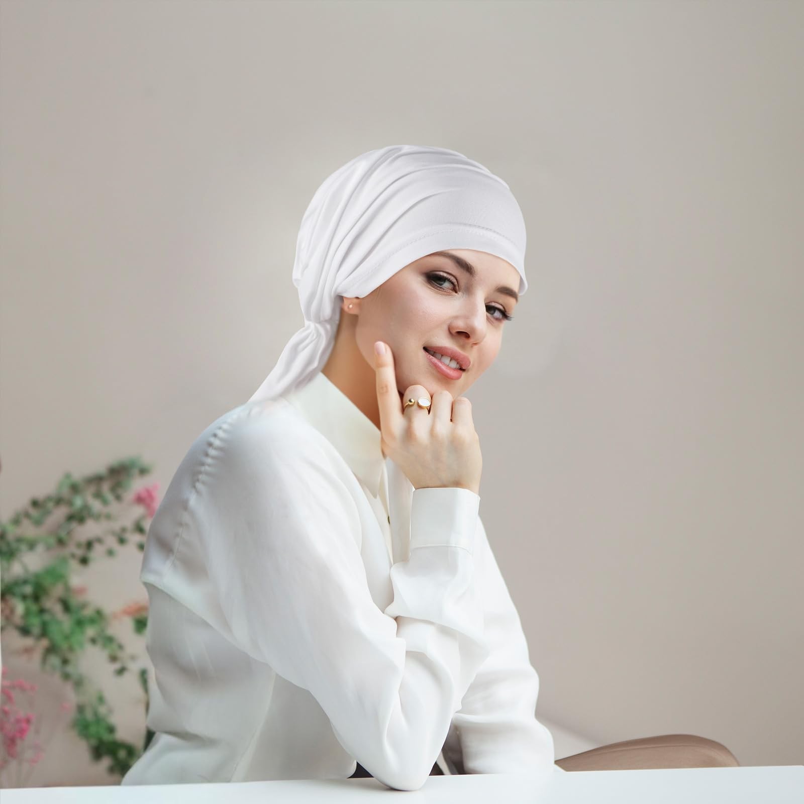 1Pcs Chemo Headwear for Women, Pre Tied Chemo Head Scarf for Women, Hair Lo