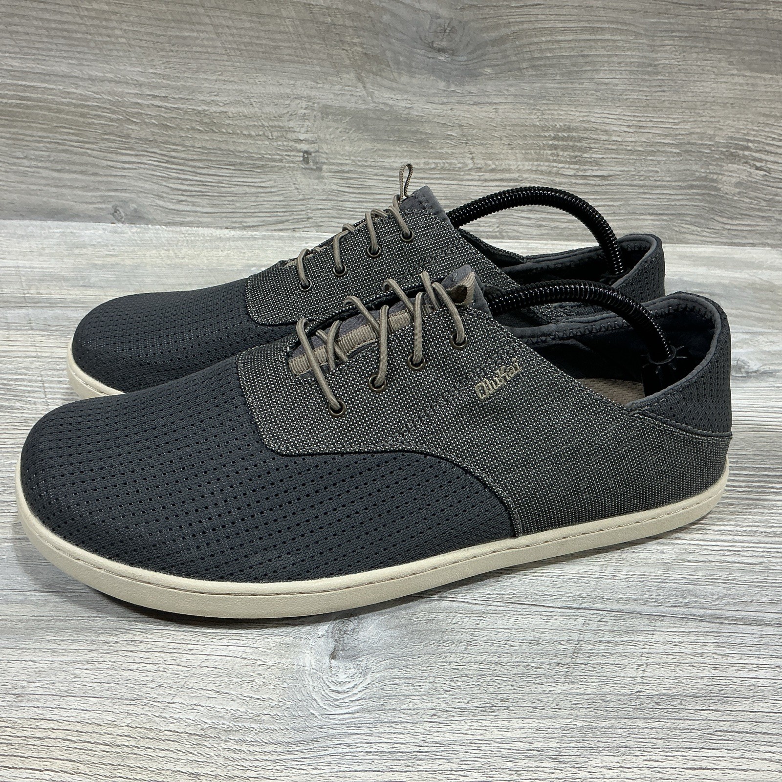 OLUKAI Nohea Moku Gunmetal Gray Casual Shoes Mens Size US 10.5 EUR 43.5