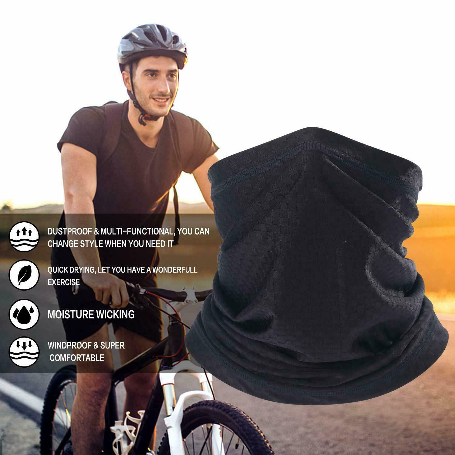 Neck Gaiter Bandana Face Mask Sun Cooling Scarf Gator Cover Head for Men Women