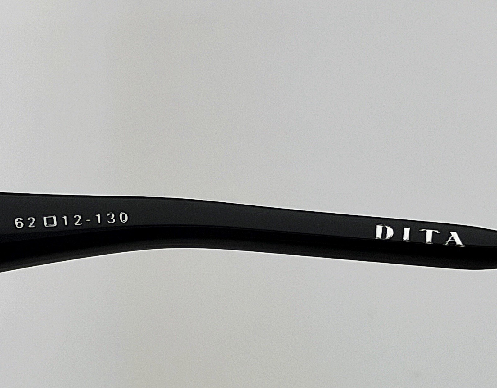 DITA Mach-Six Sunglasses DTS121-62-06 Matte Black Silver Gray Gradient 62mm NEW