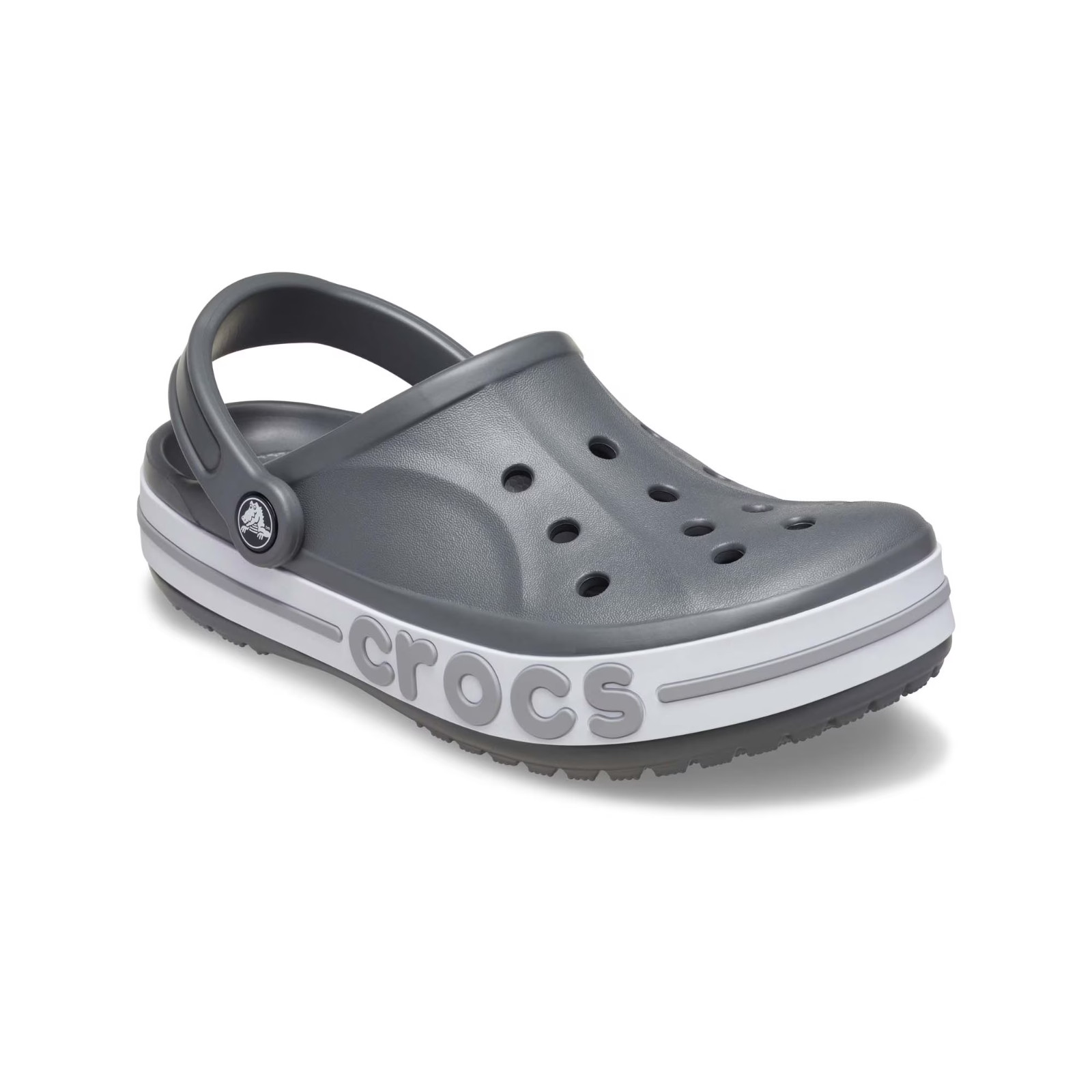 Crocs Unisex Bayaband Clog Men’s Women’s Comfortable, Slate Grey/Multi Size US