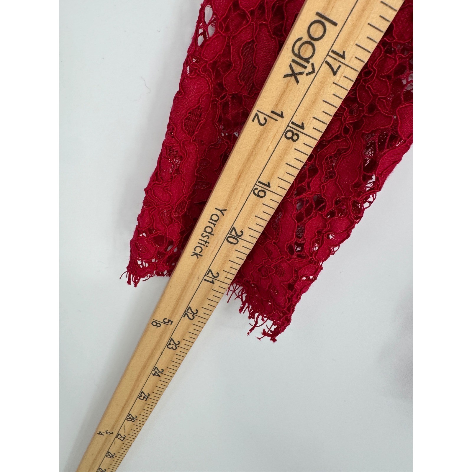 J.Crew Shirt Lace Bow Womens 0 Red High Neck Victorian Romantic Elegant Coquette