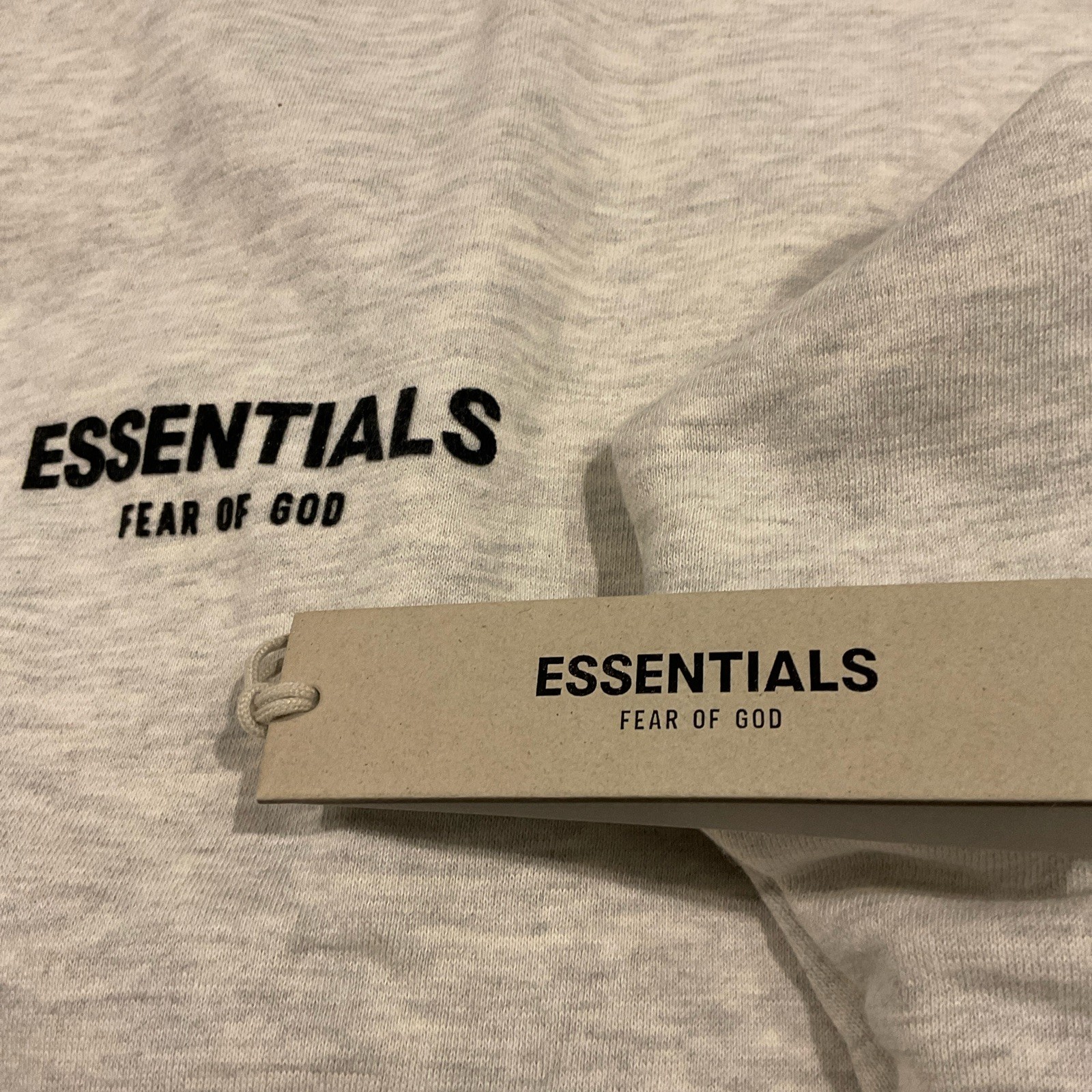 Essentials Fear Of God Sweatshirt Light Oatmeal (Extra Small)