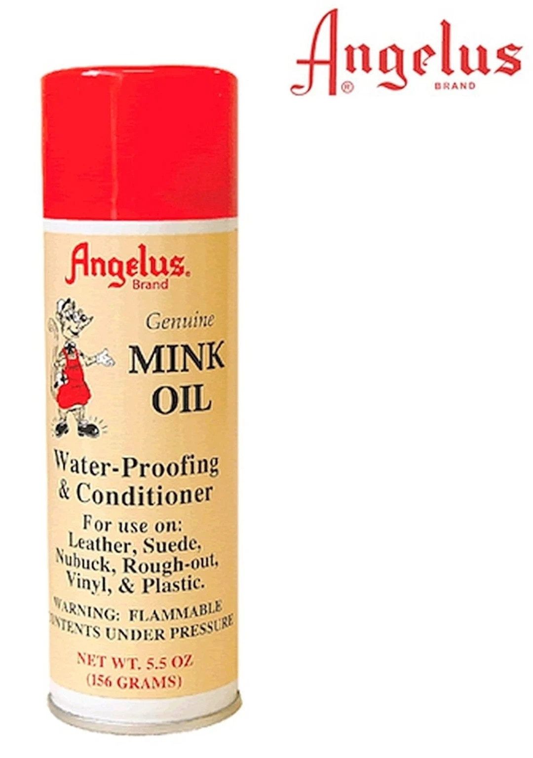 Angelus Professional Mink Oil Leather Conditioner Spray Waterproof 5.5 Oz/156 gr