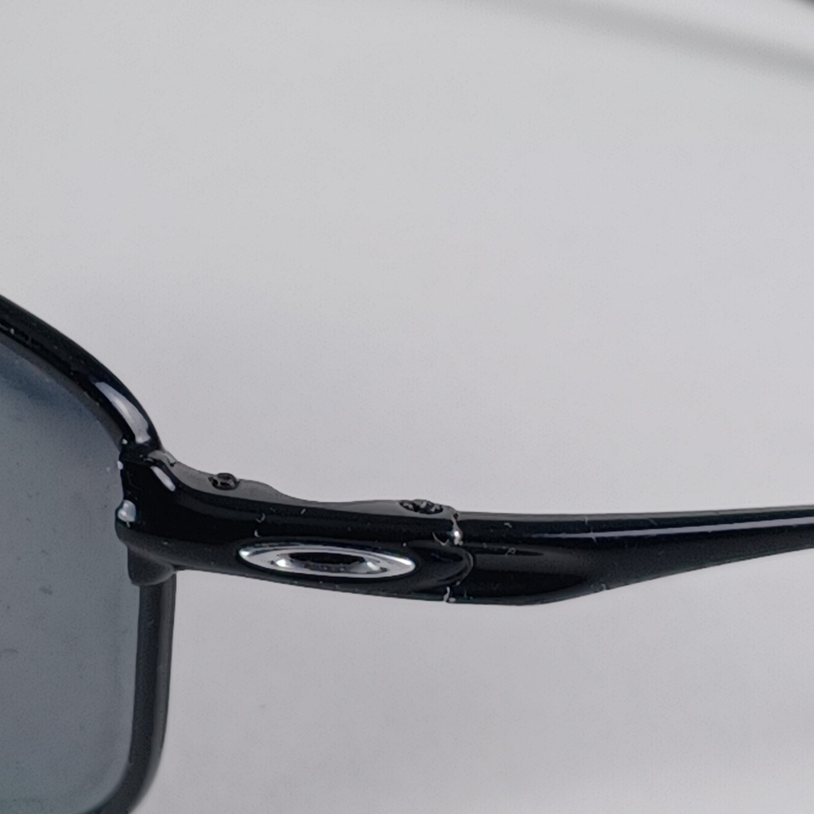 Oakley Taper Sunglasses Frame OO4074-04 Shiny Black Wrap Metal 61 17 121mm