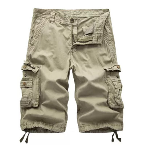 Men’s Cargo Shorts Casual Solid Multi-Pocket, Color Options