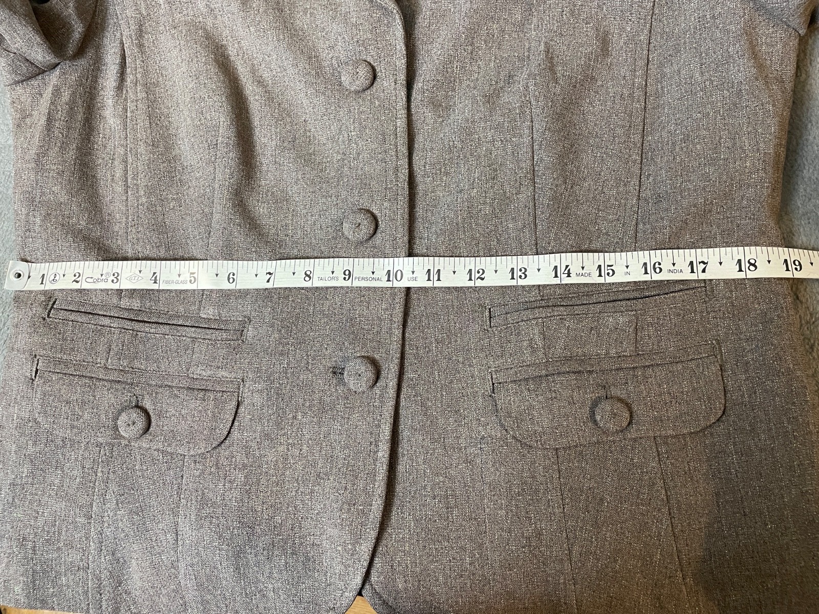 Sigrid Olsen Jacket Skirt Suit Womens 12 Brown Single Breasted Capsule Wardrobe