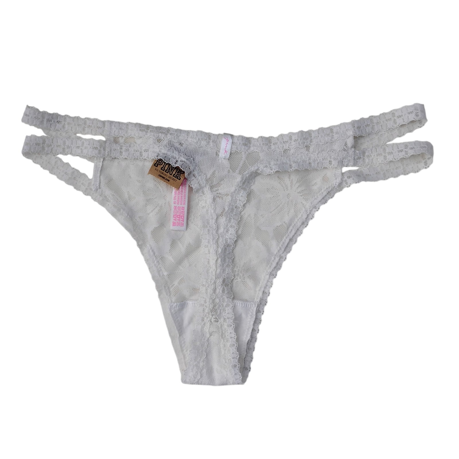 Victoria’s Secret PINK Lace Thong Panties NWT