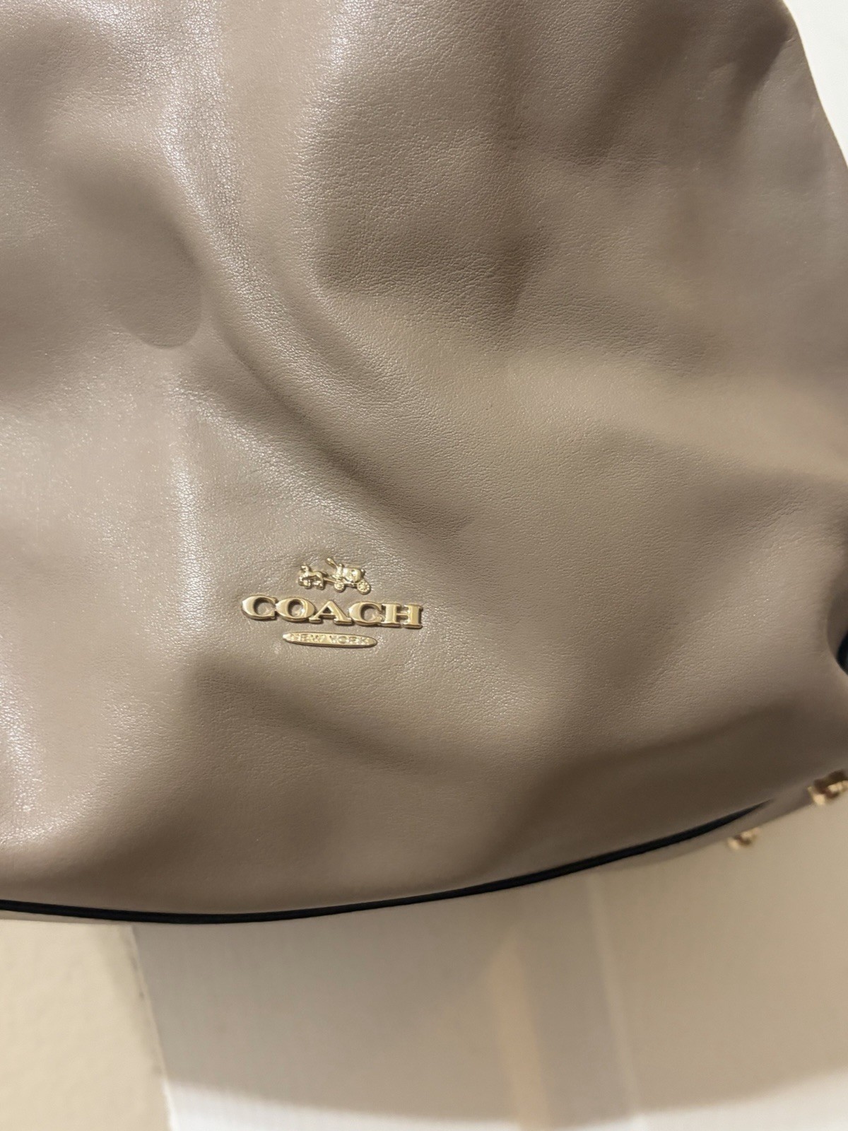 COACH COLORBLOCK LEATHER TOTE