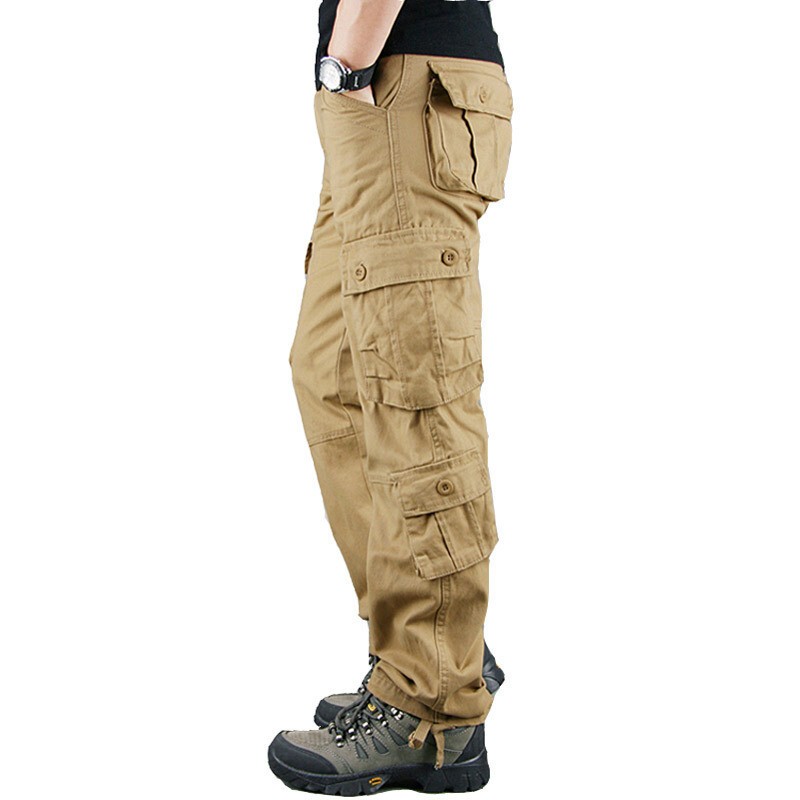 Men’s Army Tactical Combat Cotton Cargo Work Pants Outdoor Hiking Trousers