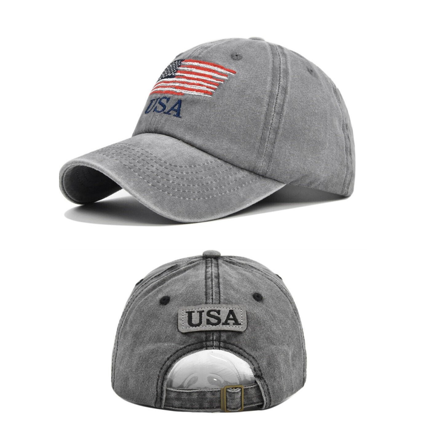 American US Flag Embroidered Low Profile USA Baseball Cap Adjustable Hat 2024 US