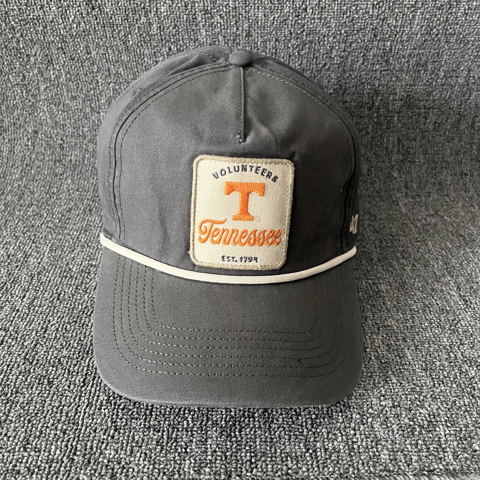 ’47 Baseball Tennessee Volunteers Relaxed Fit Rope Patch Logo Charcoal Grey Oran