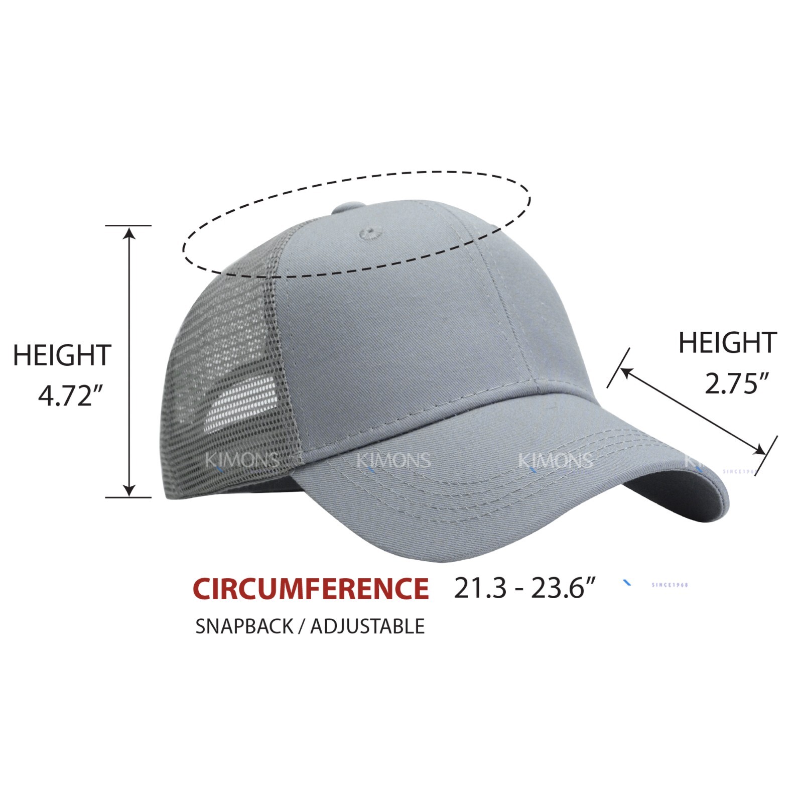 Premium Mesh Trucker Hat Solid Plain Snapback Baseball Cap Blank Cotton Army